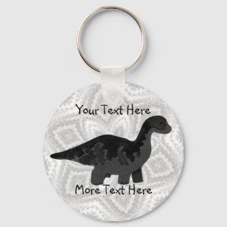 Black Dino Keychain
