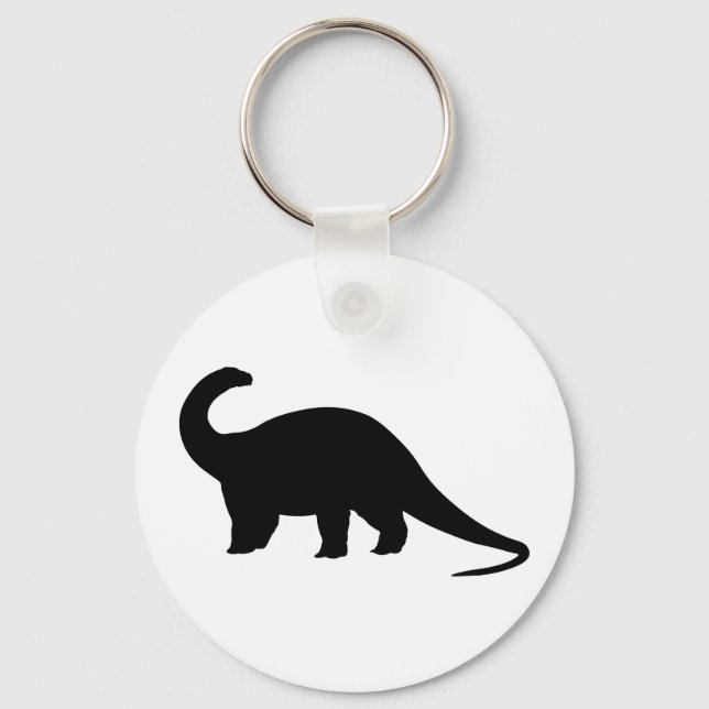 Black Dinosaur Keychain (Front)