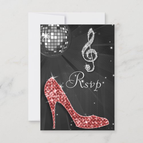 Black Disco Ball Sparkle Heels RSVP