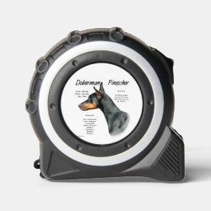 Black Doberman Pinscher History Tape Measure