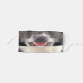 Black Dog Bottom Face Adult Cloth Face Mask (Front, Folded)