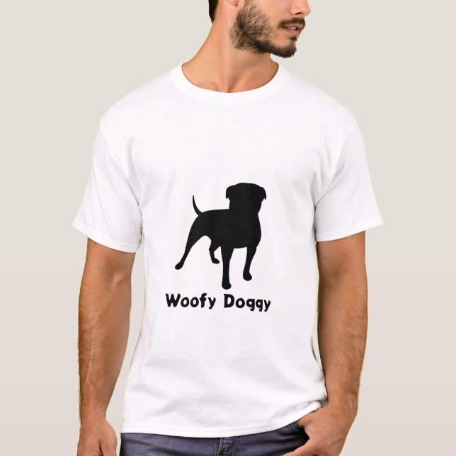 Black Dog Design T-Shirt (Front)
