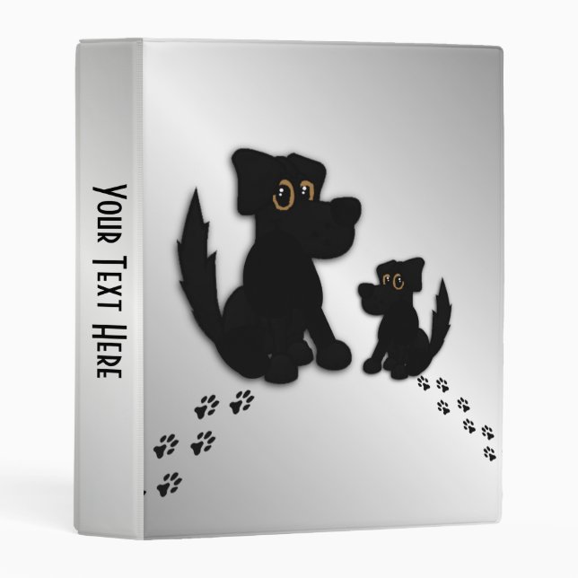 Black Dog Family Personal Mini Binder (Front/Spine)