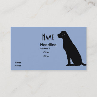 Black Dog on Edge Business Card