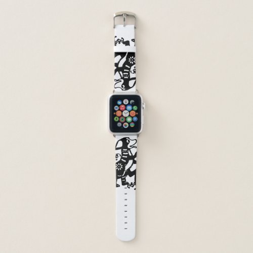 Black Dog Papercut Chinese New Year 2018 A Watch B Apple Watch Band