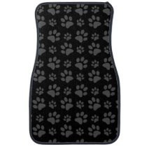 Black dog paw print car mat Black dog paw print car mat