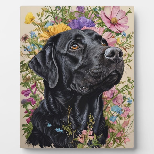 Black dog photo frame I black labrador retriever (Front)