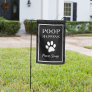 Black | Dog Poop Happens Please Scoop Garden Flag