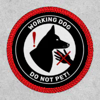 DO NOT PET PATCH 