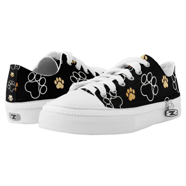 dog paw print sneakers