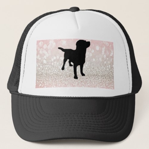 Black Dog Sparkle Trucker Hat