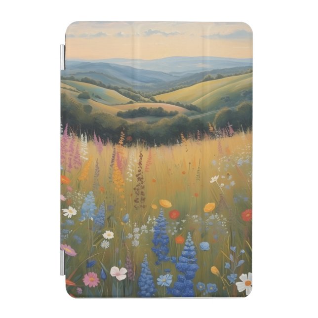 Black Dog Wildflower iPad Mini Cover (Front)