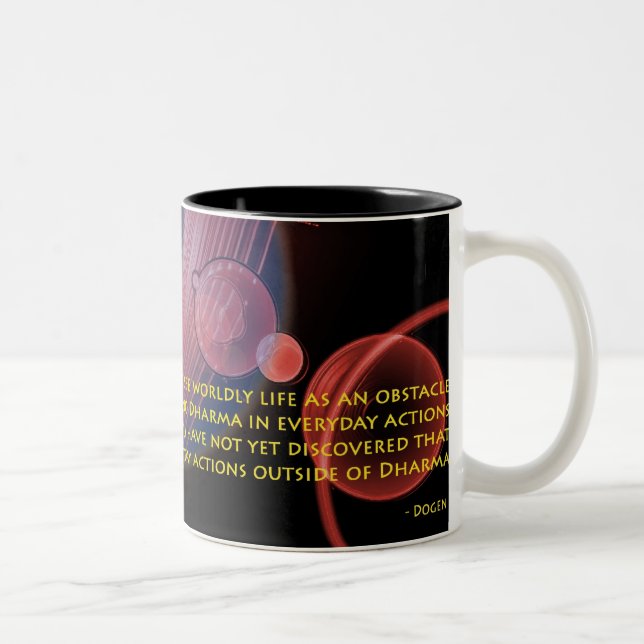 black dogen Two-Tone coffee mug (Right)