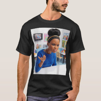 Black Doll Disgusted Face Meme Funny African Gen T-Shirt