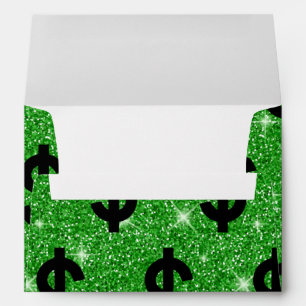 Black Dollar Money Sign Pattern Money Finance Envelope