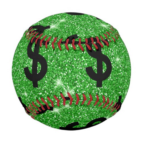 Black Dollar Sign Money Entrepreneur Wall Street Baseball