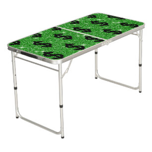 Black Dollar Sign Money Entrepreneur Wall Street Beer Pong Table