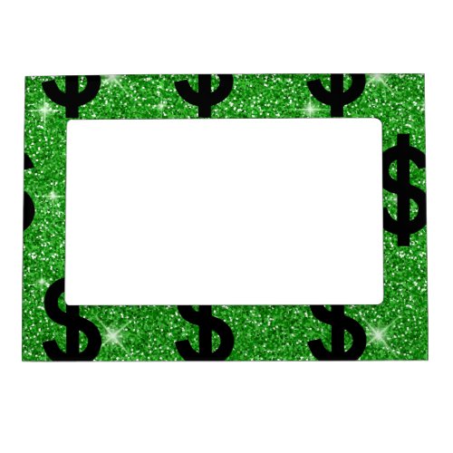 Black Dollar Sign Money Entrepreneur Wall Street Magnetic Frame