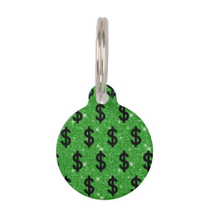 Dollar sign dog tag online