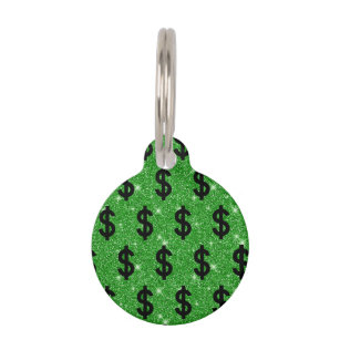 Dollar sign dog online tag