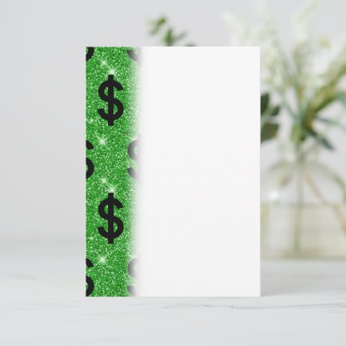 Black Dollar Sign Money Entrepreneur Wall Street Thank You Card