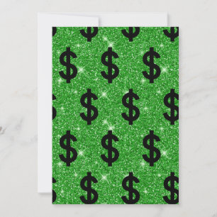 Black Dollar Sign Money Entrepreneur Wall Street Thank You Card