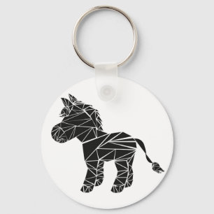 Black donkey keychain