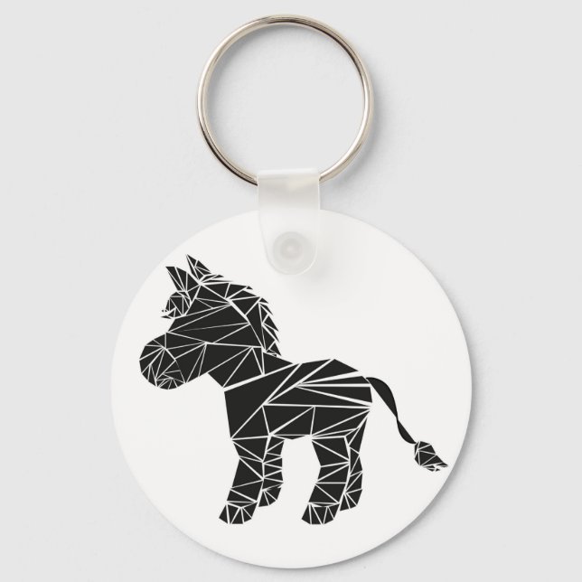 Black donkey keychain (Front)