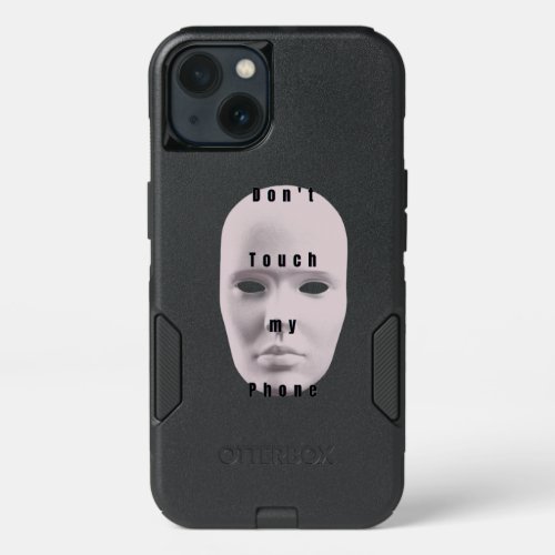 "black Don't touch my phone design"| Phone case