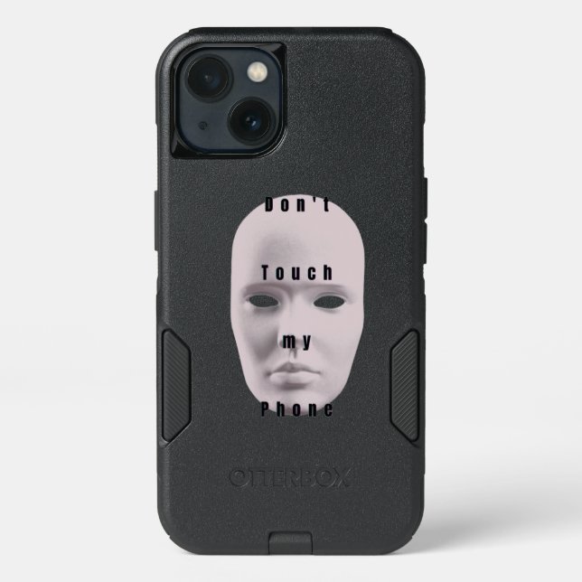 "black Don't touch my phone design"| Phone case (Back)