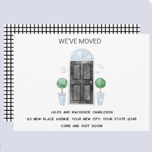 Black Door We Have Moved New Home Announcement