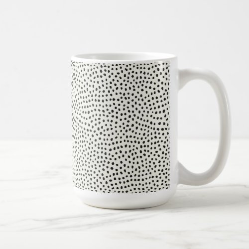 Black Dot Pattern Coffee Mug