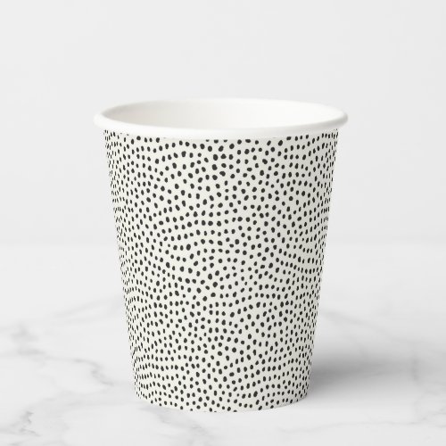 Black Dot Pattern Paper Cups