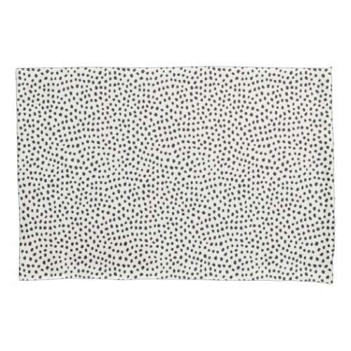 Black Dot Pattern Pillow Case