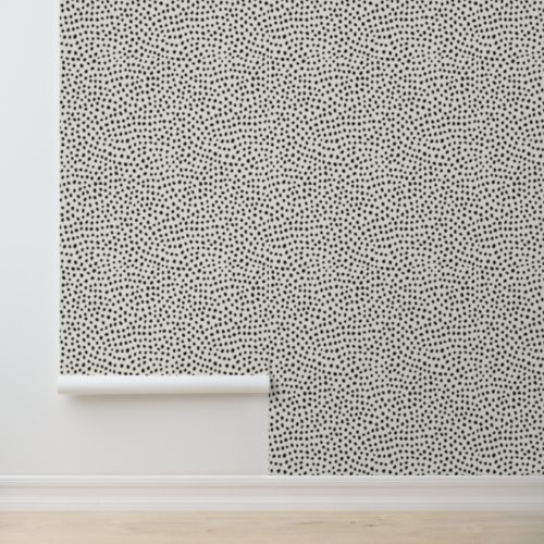 Black Dot Pattern Wallpaper