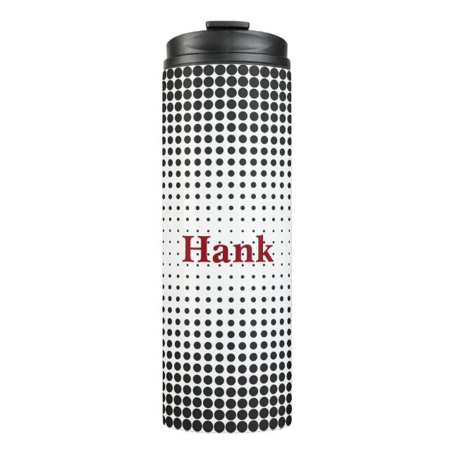 Black Dots Custom Thermal Tumbler (Front)
