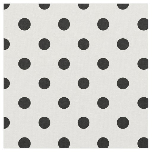 Black Dots | Fabric | Zazzle.com