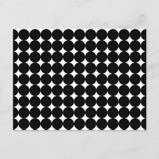 Black Dots on White Postcard