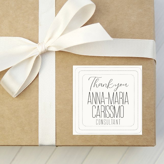 Black dotted strokes square design sticker (Creator Uploaded)