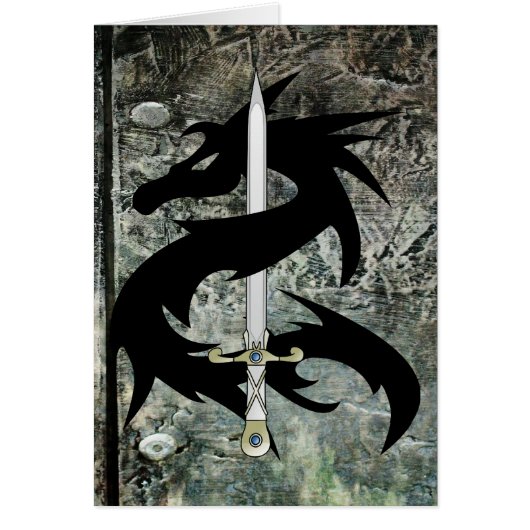 Black Dragon and Sword Cards (Front)