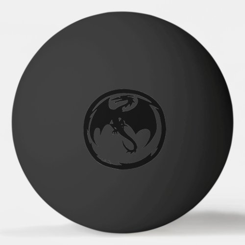 Black Dragon black on black 1 star ping pong ball