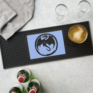 Black Dragon blue bar mat