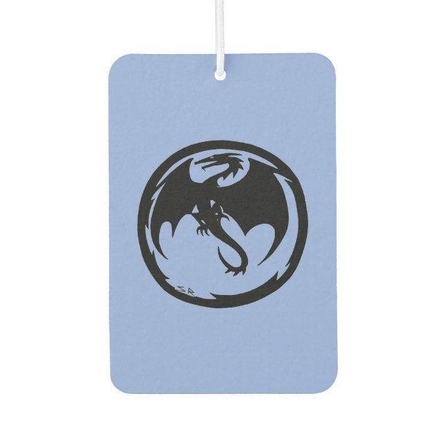 Black Dragon blue car air freshener (Front)