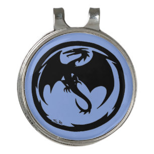 Black Dragon Blue hat clip