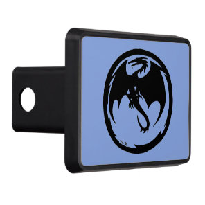 Black Dragon Blue hitch cover receiver