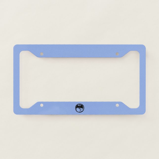 Black Dragon blue license plate frame (Front)