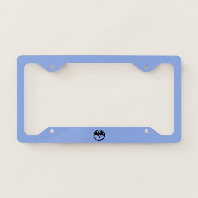 Black Dragon blue license plate frame (Front)