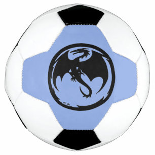 Black Dragon blue soccer ball