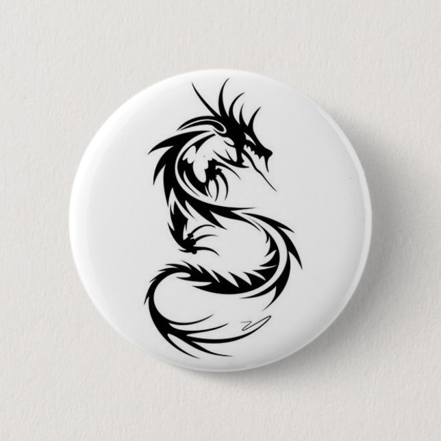 Black Dragon Button (Front)