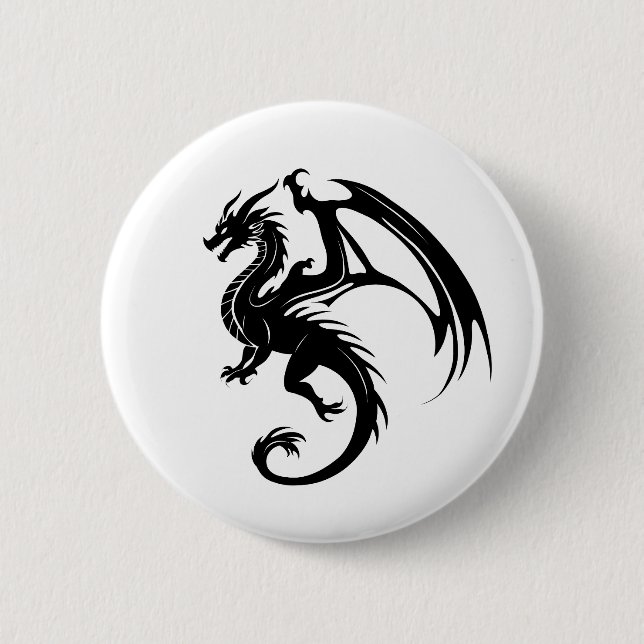 Black dragon button (Front)